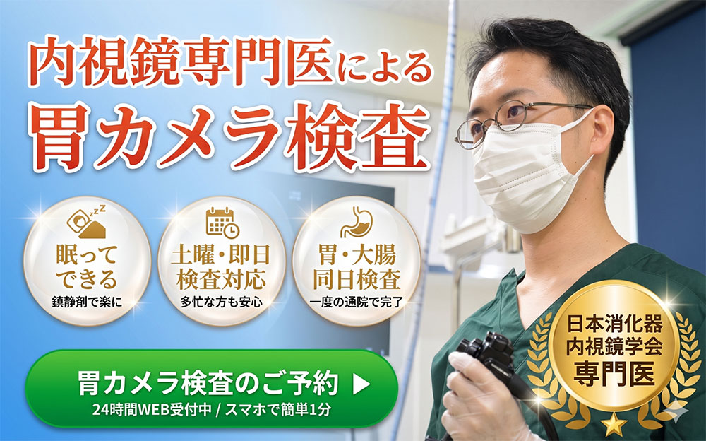 内視鏡専門医による胃カメラ検査